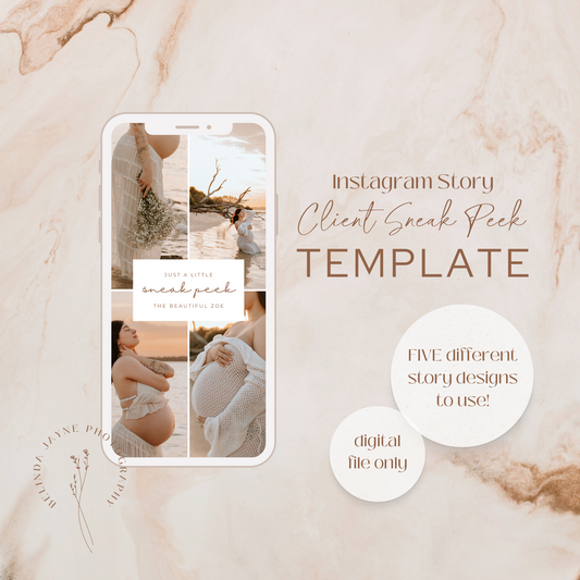 Instagram Story - Sneak Peek TEMPLATE