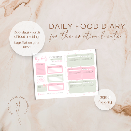 Daily Food Diary - DIGITAL COPY